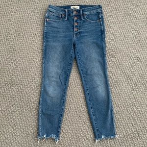 Madewell 10” High Rise Skinny Crop- Size 27P